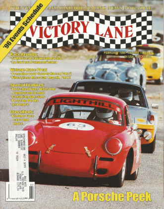 VICTORY LANE 1996 FEB - THE VINTAGE & HISTORIC RACING NEWS MAGAZINE